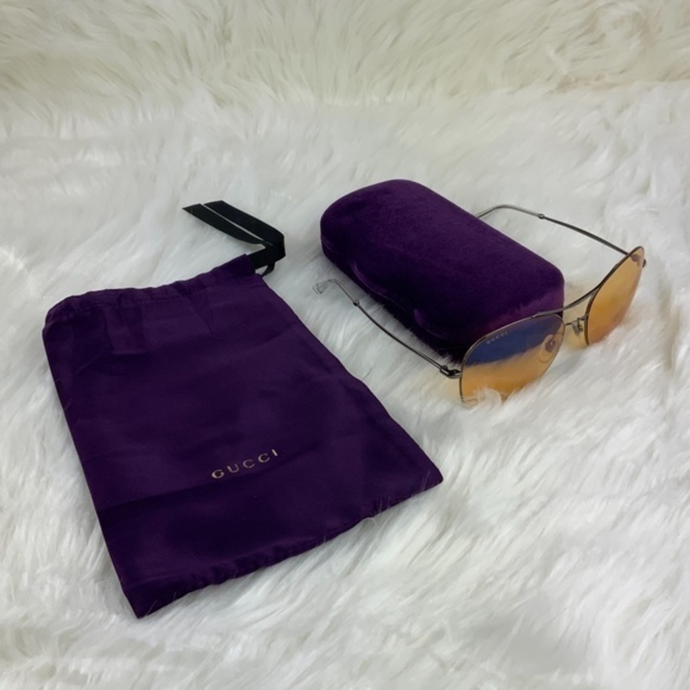 GUCCI 58mm Aviator Sunglasses